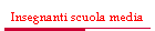 Insegnanti scuola media