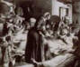Florence Nightingale visita i malati durante la guerra di Crimea